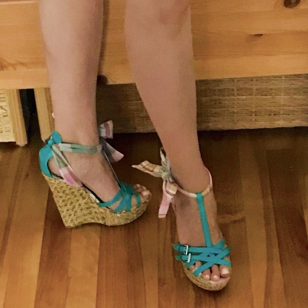 Miss Sixty, Killah straw wedge shoes